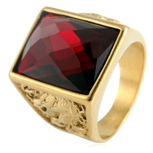 Anello uomo placcato oro - placcato,