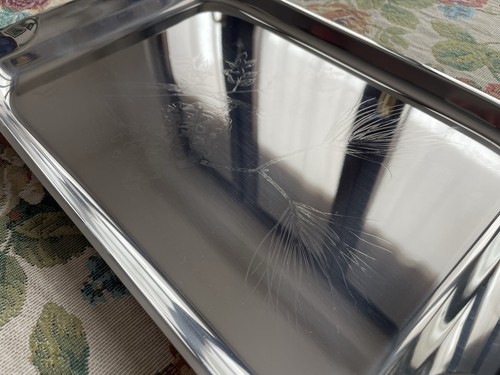Vassoio acciaio inox con - vassoio,