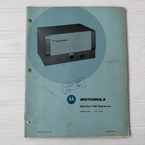 Motorola monitor receiver - fm,