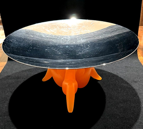 Centrotavola frutta acciaio