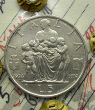 5 LIRE FAMIGLIA 1936  Vittorio