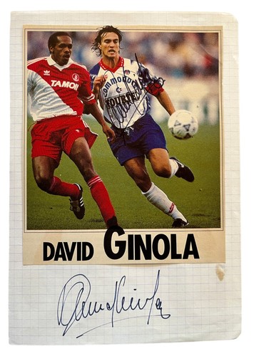 Foto firmata david ginola - david,