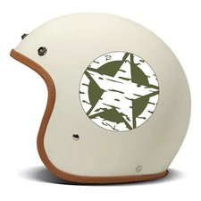 2 Adesivi Stella Militare military vintage Casco Moto Auto Serbatoio Valigia