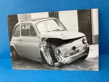 FOTO D'EPOCA FIAT 500 FORMATO CM.18X12 TARGATA MILANO.
