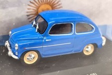 Altaya 1/43 - Modellino auto pressofuso Fiat 600D 1962 blu con blister