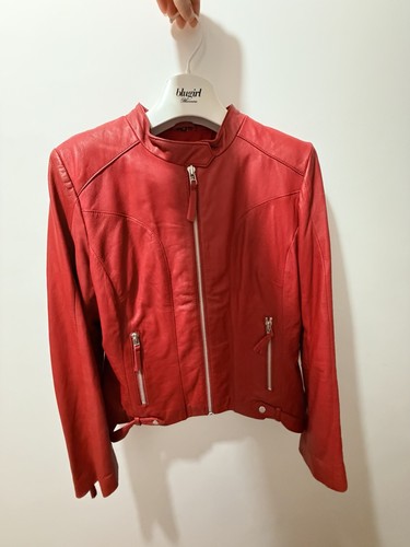 Giacca vera pelle rossa - giacca,