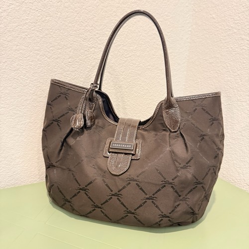 Longchamp pliage brown tote - longchamp,