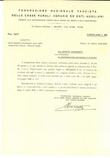 1944 RSI MILANO Trattamento richiamati alle armi mobilitati nelle BRIGATE NERE