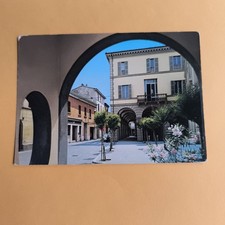 MELDOLA VIA ROMA E PALAZZO COMUNALE - VECCHIA CARTOLINA A COLORI - COLLEZIONE