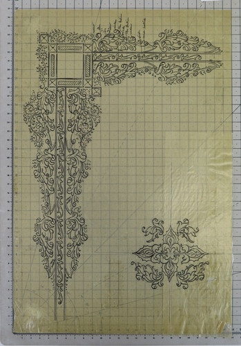Disegno preparatorio carta - preparatorio, su
