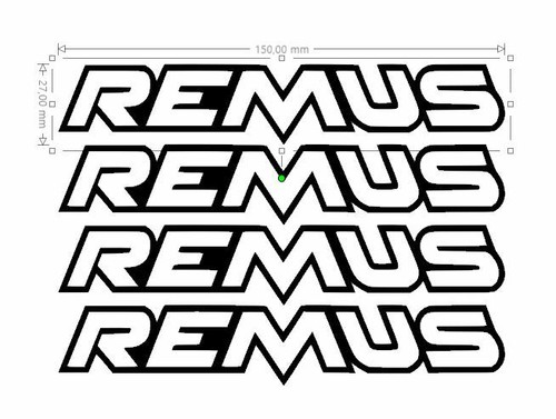 Sticker remus echappement - 4,