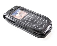 caseroxx custodia in pelle con clip da cintura per Samsung GT E-1200 Keystone 2 in nero 