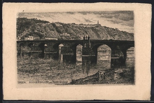 Cartolina artista treviri - cartolina, d'artista