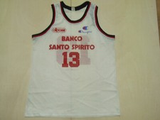 MAGLIA SHIRT MAILLOT CANOTTA BASKET SPORT BANCA SANTO SPIRITO ROMA n°13 tg. XL 