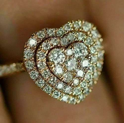 Anello donna cuore oro giallo