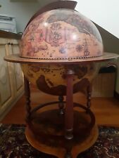 mappamondo bar porta liquori, vintage stile antico 