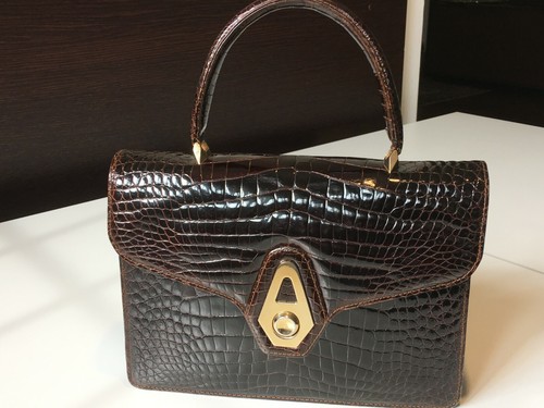 Borsa coccodrillo anni 50 - in,