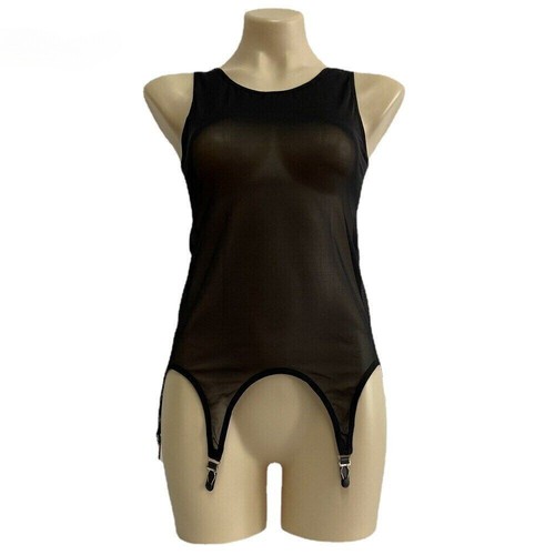 Sheer mesh vest - mesh, with