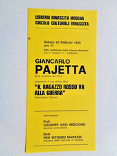 Libreria Rinascita Modena GIANCARLO PAJETTA  22 febbraio 1986