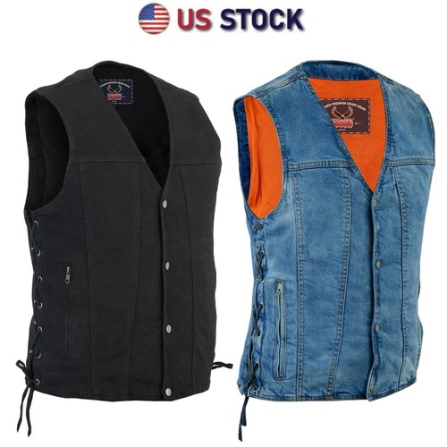 Gilet uomo moto - biker, denim