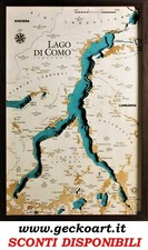 Lago di Como Mappa Cartina 3D