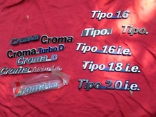 FIAT CROMA TURBO TIPO VARIE SCRITTE STEMMI LOGHI SIGLE CHIEDERE INFORMAZIONI
