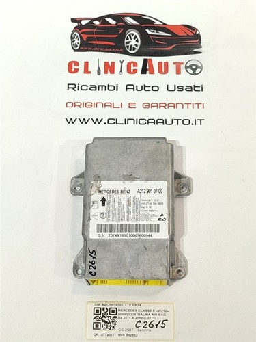 Centralina airbag per mercedes - airbag,