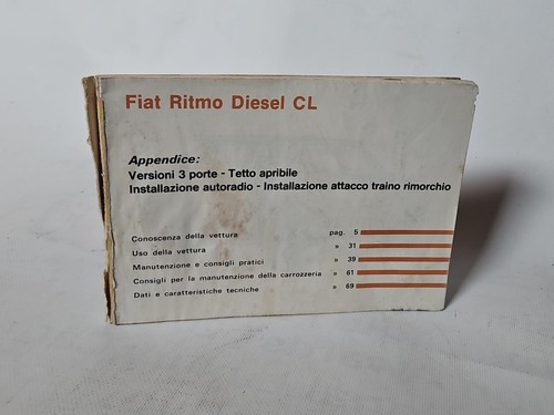 Fiat ritmo diesel uso - fiat,