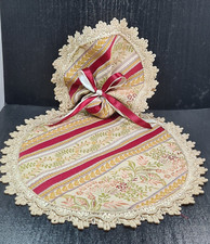 centrino ovale in seta san