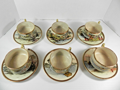 Antico set tazze piattini - set, e