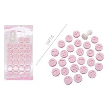 SET 26 STAMPI FORMA LETTERE