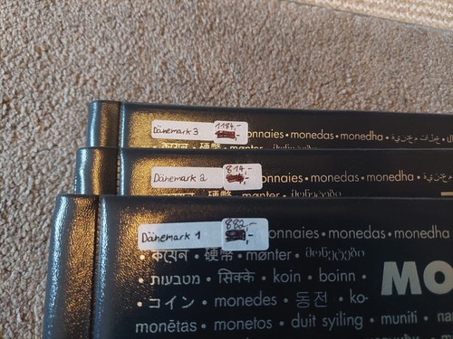 Collezione monete danesi con