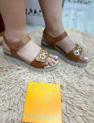 Sandalo donna valleverde cuoio