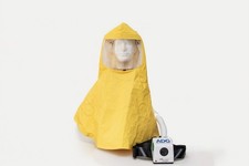 Respiratore purificatore d'aria alimentato FlexAir con mantello soffiatore Airboss Defense PAPR