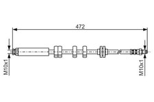 Tubo freno Fiat Cinquecento Seicento 600 1.1 Sporting 170AH 187AXB 187AXB1A