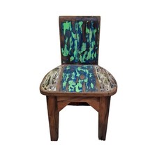 Sedia etnica sgabello legno