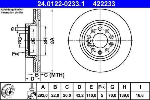 Disco freno ventilato - 2x,
