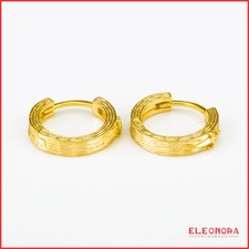 orecchini uomo neri cesare paciotti a cerchio in argento 925 e orecchino oro da.