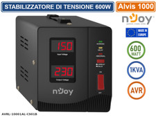 STABILIZZATORE DI TENSIONE 1000VA 600 WATT - AVR DISPLAY LCD