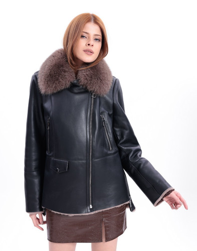 Giacca donna shearling - , nera
