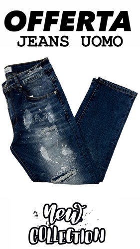 Jeans uomo denim pantaloni - uomo,