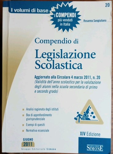 Compendio legislazione - compendio, di