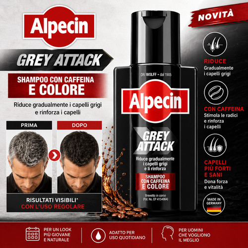 Alpecin grey attack shampoo - alpecin,