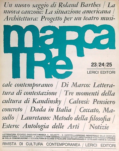 Marcatre rivista cultura - rivista, di