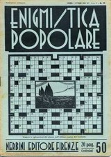 ENIGMISTICA POPOLARE N° 39 DEL 1933 EDIZIONE NERBINI
