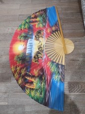 Ventaglio Grande  Disegnato A Mano Ottimo Oggetto Di Design