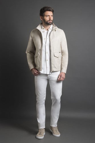 Moorer giacca uomo sabbia - moorer,