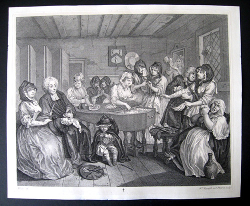 Incisione william hogarth un - incisione, "un