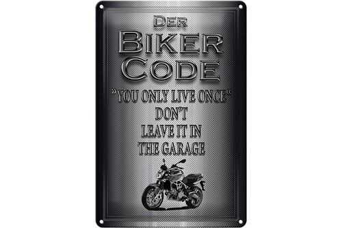 Blechschild motorrad 20x30cm - motorrad,