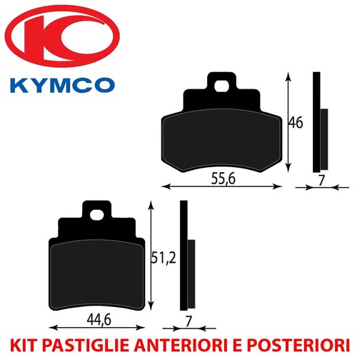 Kit pastiglie freno anteriori - kit,